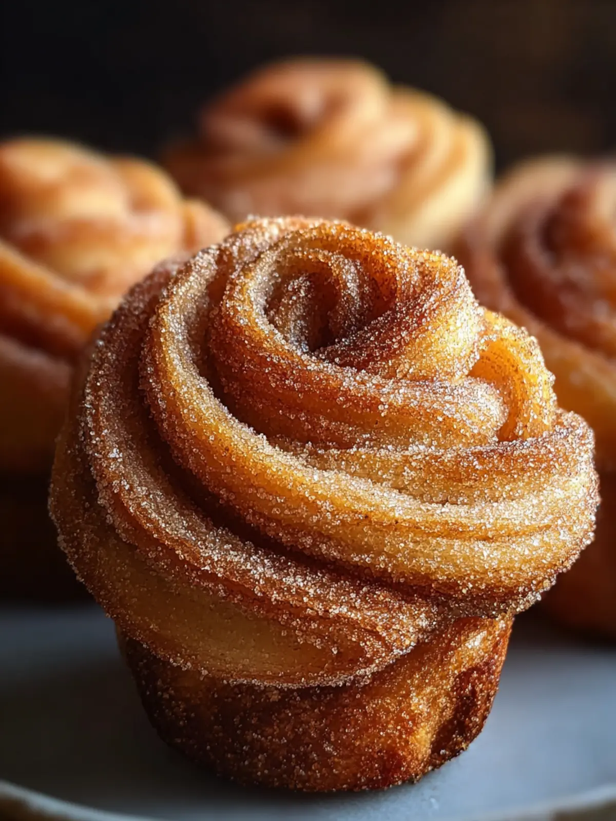 Flaky Churro Cruffins with Cinnamon Sugar First Image