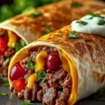 Cherry Beef Crunch Wraps: Sweet & Savory Delight First Image