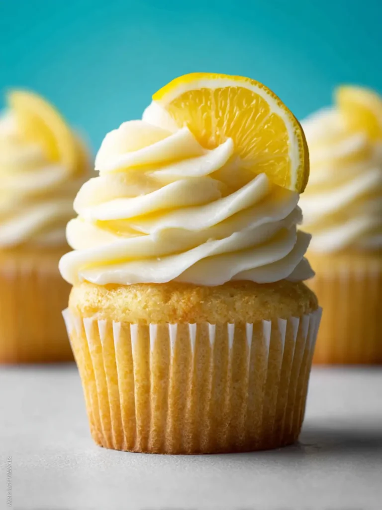 Homemade Lemon Cupcakes First Image