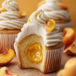 Honey Peach Cream Cheese Cupcakes First Image
