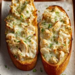 Chicken Alfredo Garlic Bread First Image