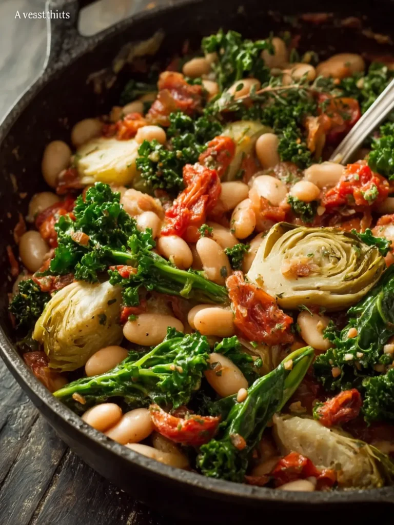 Tuscan White Bean Skillet First Image