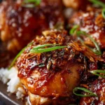 Honey Garlic Chicken Thighs (Slow Cooker) First Image