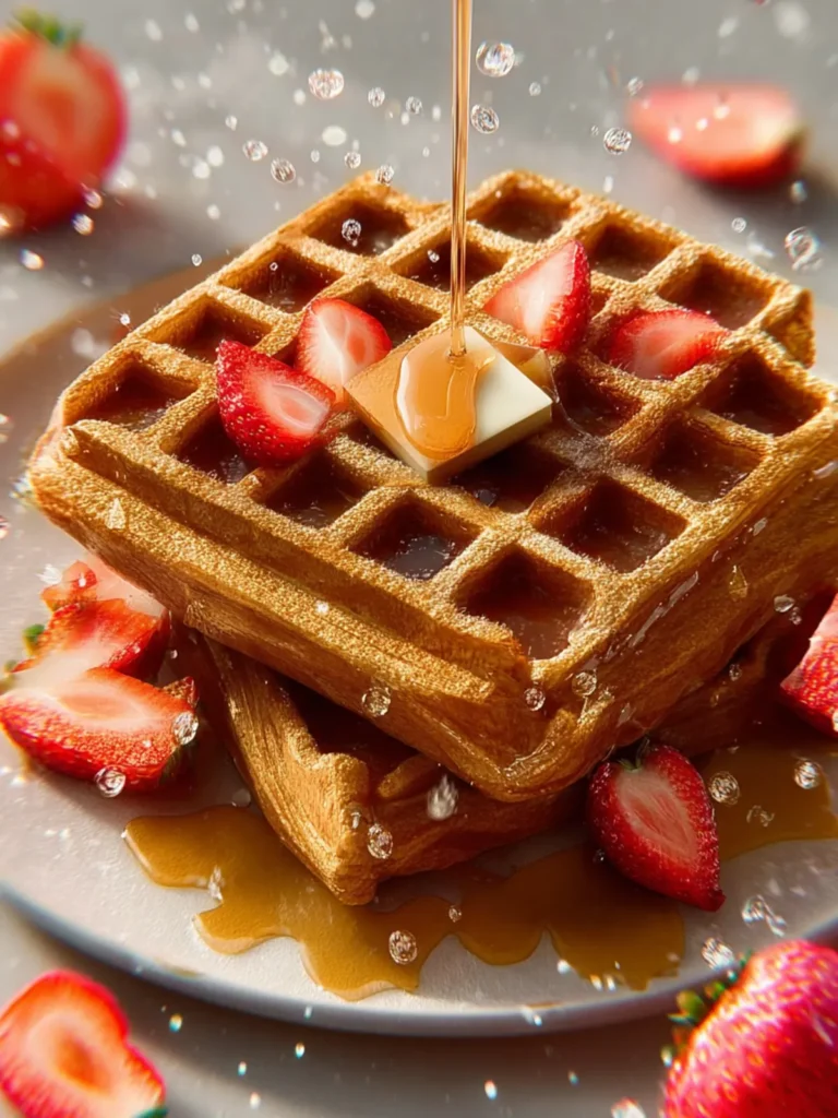 Fluffy Whole Wheat Waffles First Image